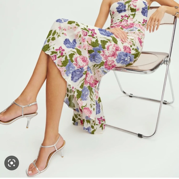 Reformation floral strapless Arta Donna dress NWT - Picture 3 of 3